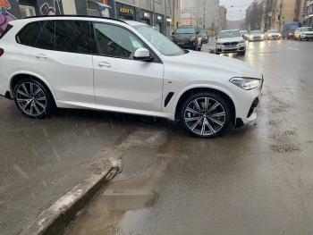 10 999 р. Элероны переднего бампера M-Performance BMW X5 G05 (2018-2022) (цвет: черный глянец)  с доставкой в г. Кемерово. Увеличить фотографию 3