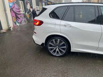 23 499 р. Диффузор заднего бампера М-Perfomance с элеронами  BMW X5  G05 (2018-2022) Inmax (цвет: черный глянец)  с доставкой в г. Кемерово. Увеличить фотографию 3