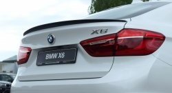 11 199 р. Лип спойлер BS  BMW X6  F16 (2014-2020) (Неокрашенный)  с доставкой в г. Кемерово. Увеличить фотографию 2