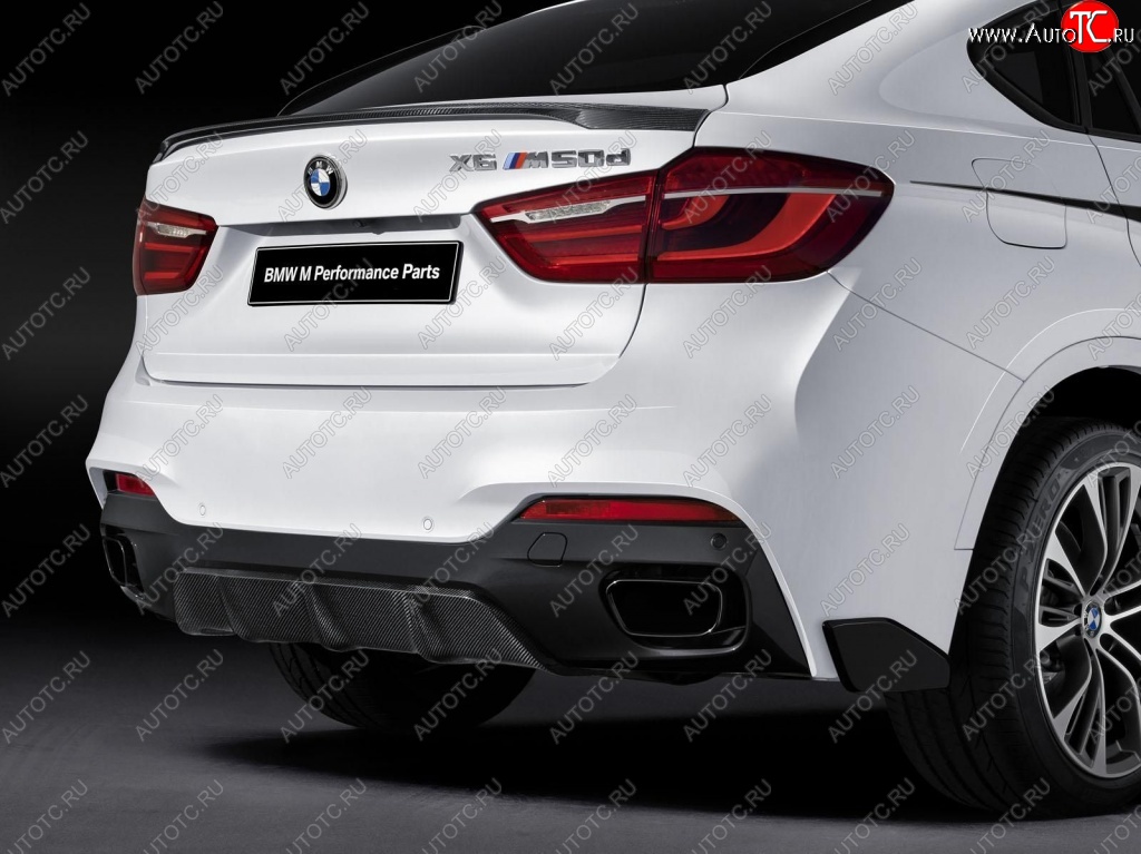 8 599 р. Спойлер багажника Performance BMW X6 F16 (2014-2020) (Неокрашенный)  с доставкой в г. Кемерово