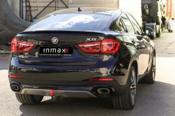 9 499 р. Лип спойлер M-Performance  BMW X6  F16 (2014-2020) (цвет: черный глянец)  с доставкой в г. Кемерово. Увеличить фотографию 3