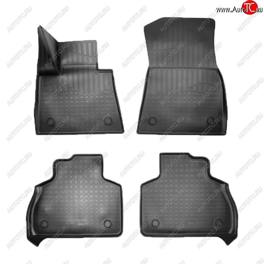 3 199 р. Коврики салона Norplast Unidec (1 и 2 ряд 6-ти местной версии)  BMW X7  G07 (2018-2022) (Цвет: черный)  с доставкой в г. Кемерово