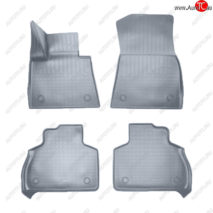 3 799 р. Коврики салона Norplast Unidec (1 и 2 ряд 6-ти местной версии)  BMW X7  G07 (2018-2022) (Цвет: серый)  с доставкой в г. Кемерово
