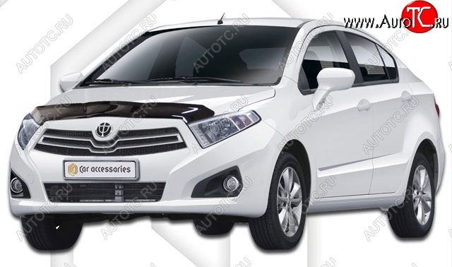 2 079 р. Дефлектор капота CA-Plastiс  Brilliance H230 (2015-2017) седан (Classic черный, Без надписи)  с доставкой в г. Кемерово