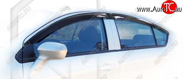 2 199 р. Дефлектора окон CA-Plastic  Brilliance H230 (2015-2017) хэтчбек (Classic полупрозрачный, Без хром.молдинга)  с доставкой в г. Кемерово