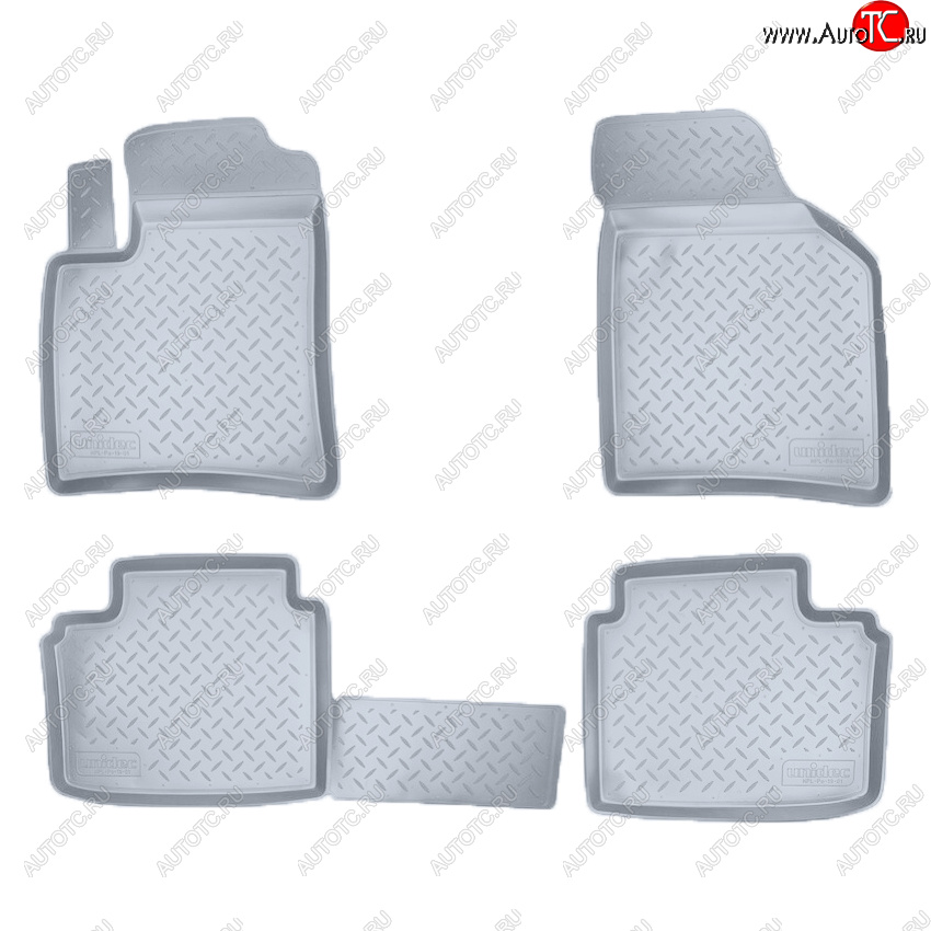 3 389 р. Коврики салона Norplast Unidec  Brilliance M2 (2006-2010) (Цвет: серый)  с доставкой в г. Кемерово