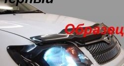 2 969 р. Дефлектор капота CA Plastic (черный) BYD F3 седан (2005-2014) (Classic черный, Без надписи)  с доставкой в г. Кемерово. Увеличить фотографию 4