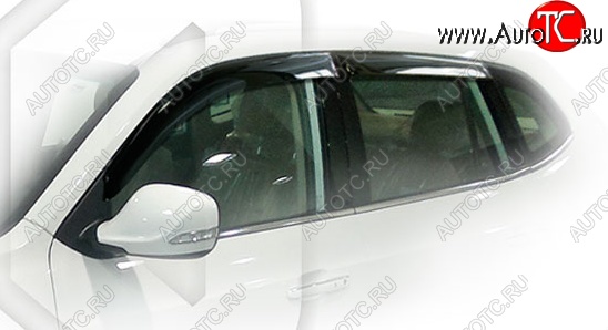 1 999 р. Ветровики дверей CA-Plastic  Brilliance V5 (2012-2018) (Classic полупрозрачный, Без хром.молдинга)  с доставкой в г. Кемерово