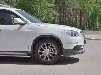 12 999 р. Одинарная защита переднего бампера из трубы d42 мм SLITKOFF  Brilliance V5 (2012-2018)  с доставкой в г. Кемерово. Увеличить фотографию 2