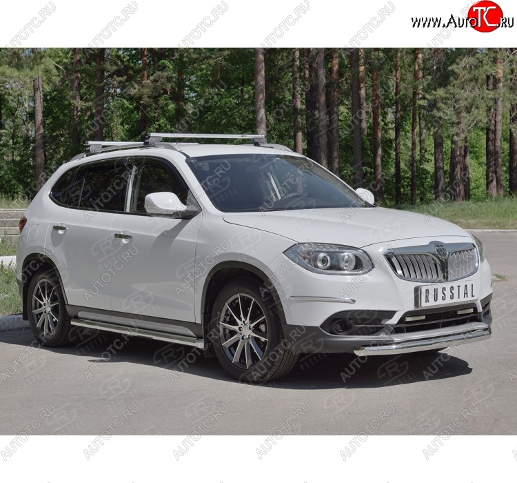 15 299 р. Одинарная защита переднего бампера из трубы d63 мм SLITKOFF  Brilliance V5 (2012-2018)  с доставкой в г. Кемерово