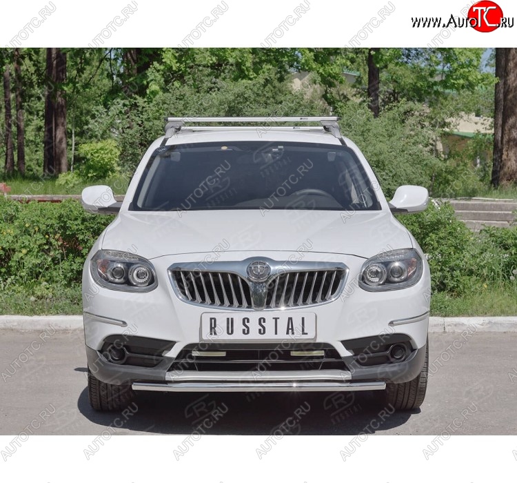 12 999 р. Одинарная защита переднего бампера из трубы d42 мм SLITKOFF  Brilliance V5 (2012-2018)  с доставкой в г. Кемерово