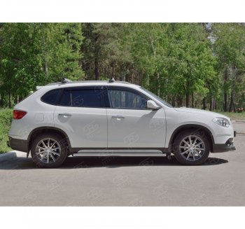 19 999 р. Защита порогов из круглой трубы d63 мм SLITKOFF v1 Brilliance V5 (2012-2018)  с доставкой в г. Кемерово. Увеличить фотографию 2