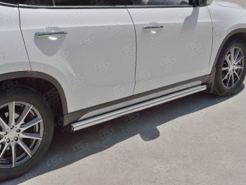 18 799 р. Защита порогов из круглой трубы d63 мм SLITKOFF v2 Brilliance V5 (2012-2018)  с доставкой в г. Кемерово. Увеличить фотографию 3