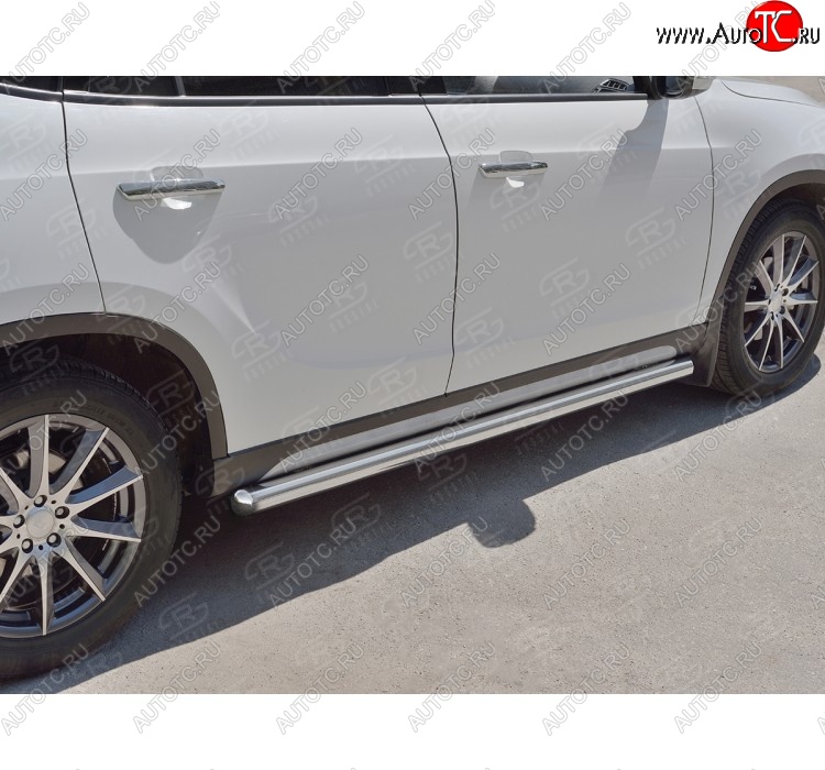 19 999 р. Защита порогов из круглой трубы d63 мм SLITKOFF v3 Brilliance V5 (2012-2018)  с доставкой в г. Кемерово