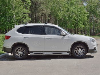 22 549 р. Защита порогов из трубы d76 мм с пластиковыми вставками для ног  SLITKOFF v2 Brilliance V5 (2012-2018)  с доставкой в г. Кемерово. Увеличить фотографию 3