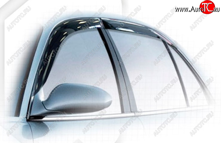 1 999 р. Дефлектора окон CA-Plastic Buick Regal (2005-2008) (Classic полупрозрачный, Без хром молдинга)  с доставкой в г. Кемерово