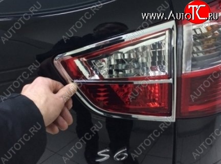4 299 р. Накладки на фонари СТ BYD S6 (2011-2017) (Неокрашенные)  с доставкой в г. Кемерово