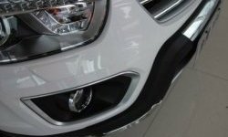 9 649 р. Накладка на передний бампер СТ BYD S6 (2011-2017) (Неокрашенная)  с доставкой в г. Кемерово. Увеличить фотографию 2