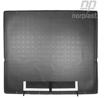 3 799 р. Коврик багажника Norplast (сложенный 3 ряд) Cadillac Escalade GMTK2 джип 5 дв. короткая база (2015-2020) (Черный, с погрузочным ковриком (фартуком))  с доставкой в г. Кемерово. Увеличить фотографию 1