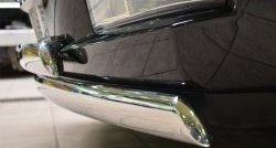 19 999 р. Защита переднего бампера (2 трубыØ75х42 мм, нержавейка) Russtal Cadillac Escalade GMT926 джип 5 дв. короткая база (2006-2014)  с доставкой в г. Кемерово. Увеличить фотографию 3