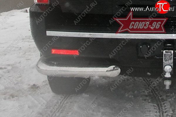 16 829 р. Защита заднего бампера Souz-96 (d76) Cadillac Escalade GMT926 джип 5 дв. короткая база (2006-2014)  с доставкой в г. Кемерово