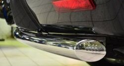 14 549 р. Защита заднего бампера (Ø76 мм, нержавейка) SLITKOFF  Cadillac Escalade  GMT926 джип 5 дв. (2006-2014) короткая база  с доставкой в г. Кемерово. Увеличить фотографию 3