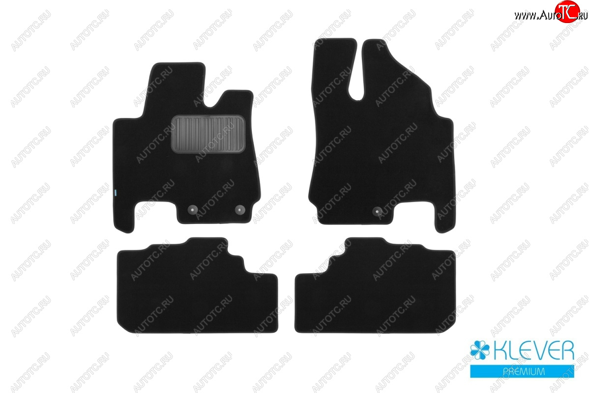 9 549 р. Текстильные коврики салона Klever Premium (АКПП) Cadillac SRX дорестайлинг (2010-2012) (Цвет: черный)  с доставкой в г. Кемерово