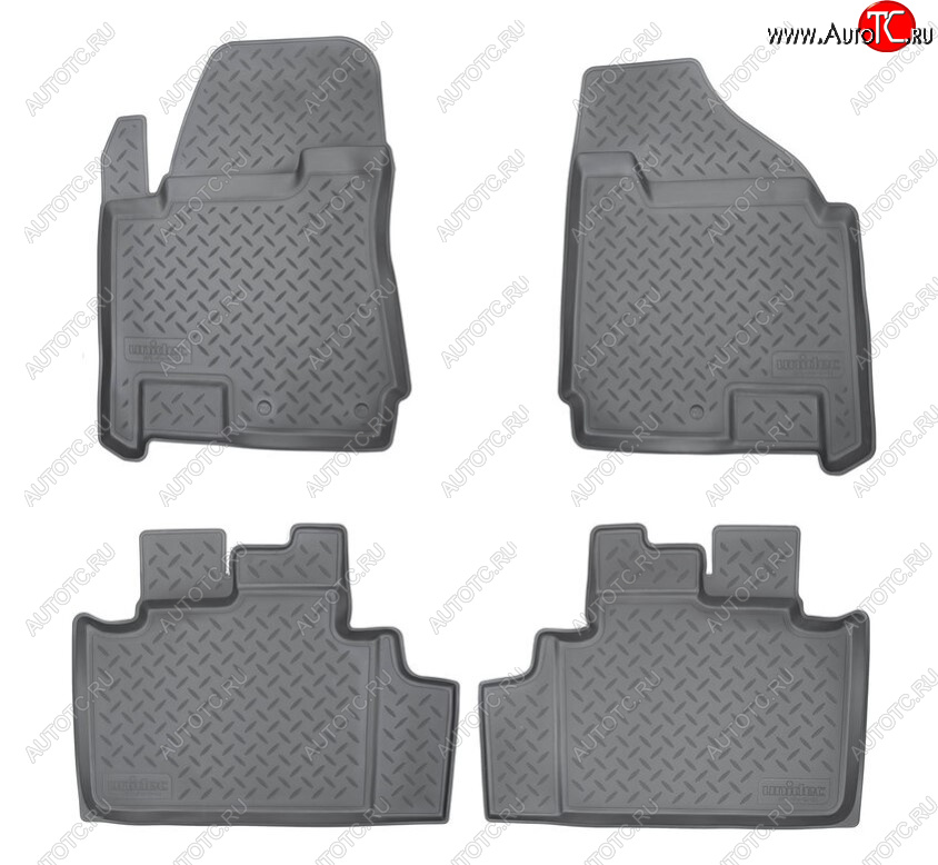 3 379 р. Комплект ковриков в салон Norplast Unidec  Cadillac SRX (2010-2012) дорестайлинг (Цвет: черный)  с доставкой в г. Кемерово