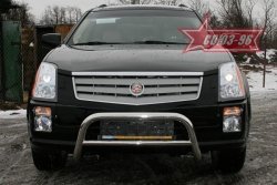 18 629 р. Решётка передняя мини d 60 низкая Cadillac SRX (2004-2009)  с доставкой в г. Кемерово. Увеличить фотографию 2