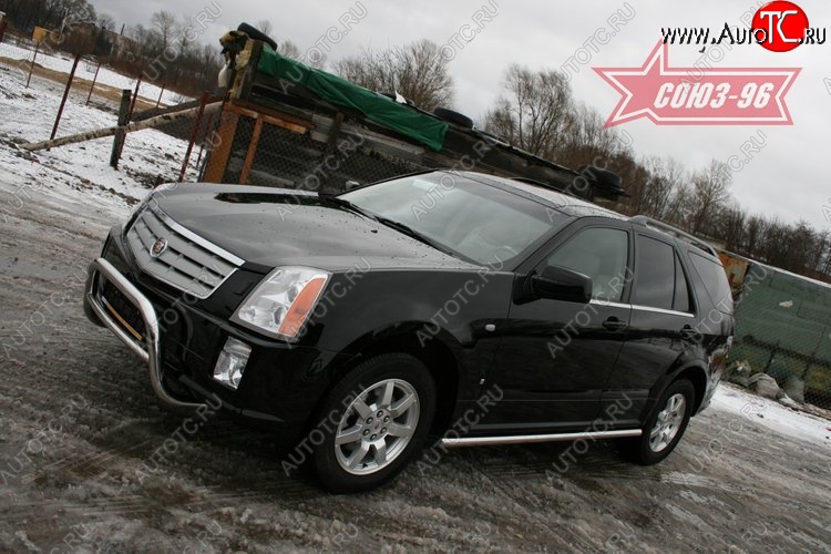 18 629 р. Решётка передняя мини d 60 низкая Cadillac SRX (2004-2009)  с доставкой в г. Кемерово