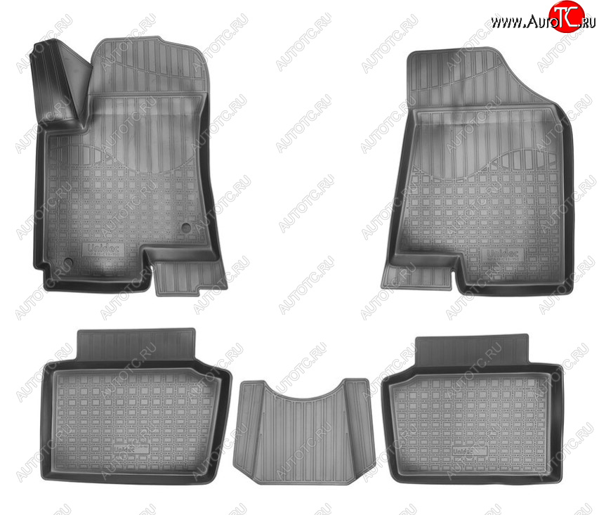 2 489 р. Комплект ковриков в салон Norplast Unidec Changan CS35 (2012-2021) (Цвет: черный)  с доставкой в г. Кемерово