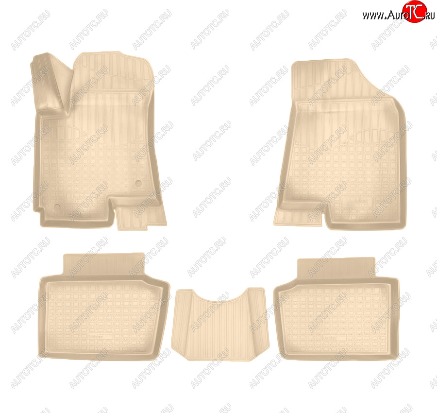 2 759 р. Коврики салона Norplast Unidec  Changan CS35 (2012-2021) (Цвет: бежевый)  с доставкой в г. Кемерово