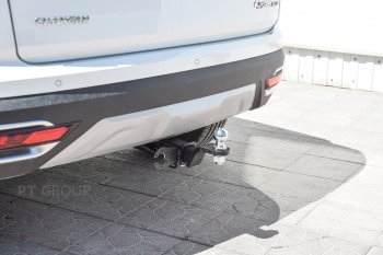 11 999 р. Фаркоп Petroil Tuning (съемный квадрат)  Changan CS35 Plus (2018-2022) дорестайлинг (Без заглушки )  с доставкой в г. Кемерово. Увеличить фотографию 2