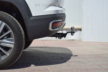 11 999 р. Фаркоп Petroil Tuning (съемный квадрат)  Changan CS35 Plus (2018-2022) дорестайлинг (Без заглушки )  с доставкой в г. Кемерово. Увеличить фотографию 3