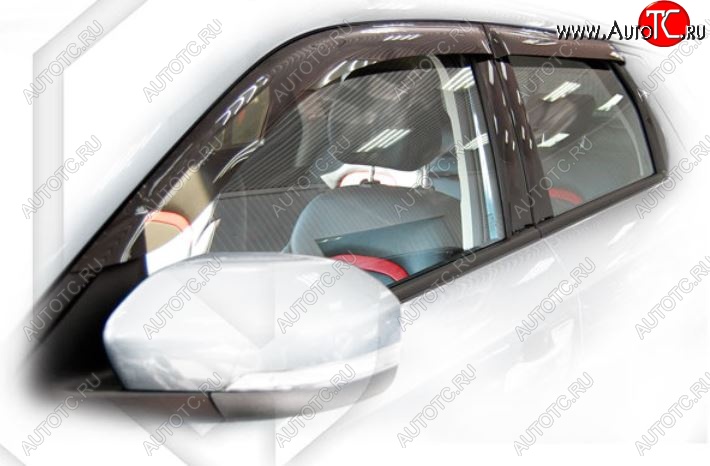 1 989 р. Дефлектора окон CA-Plastic Changan CS55 дорестайлинг (2017-2018) (Classic полупрозрачный, Без хром.молдинга)  с доставкой в г. Кемерово