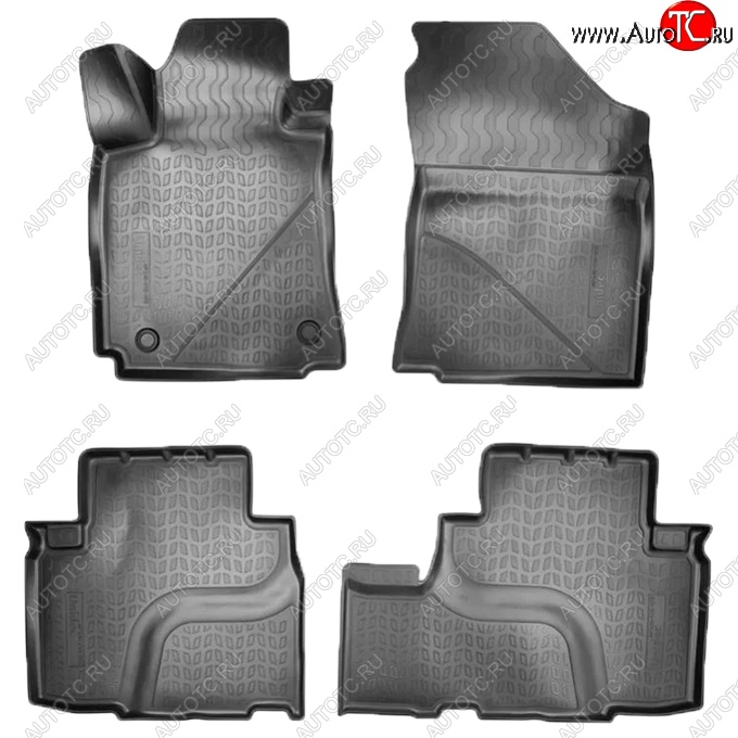 2 599 р. Коврики салонные Noplast (3D)  Changan CS75 (2013-2017) дорестайлинг (Черные)  с доставкой в г. Кемерово