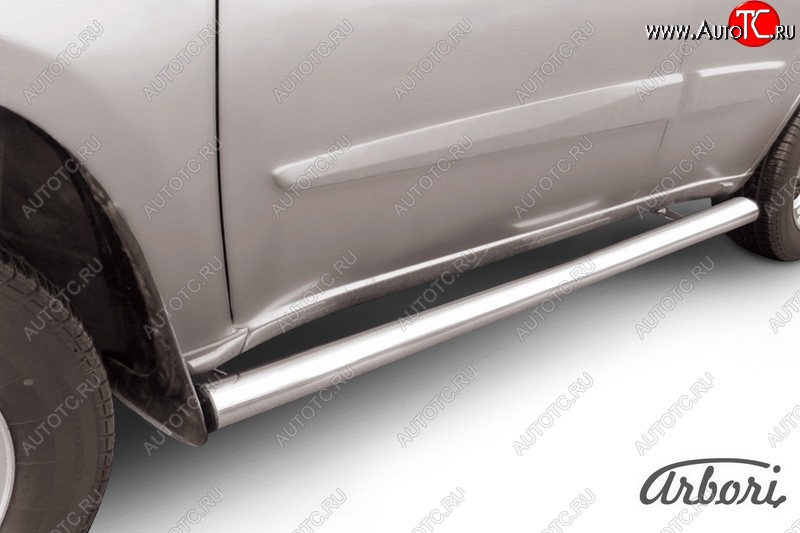 12 509 р. Защита штатных порогов Arbori (легированная сталь, d76 mm). Chery Tiggo T11 рестайлинг (2013-2016)  с доставкой в г. Кемерово