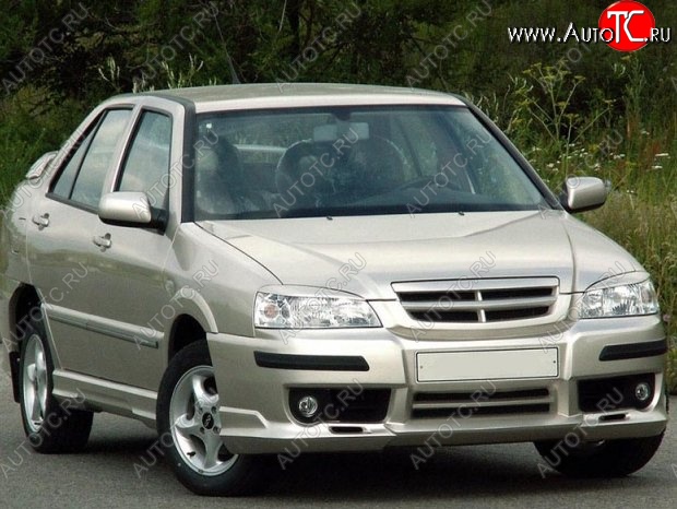 7 699 р. Передний бампер Nika Chery Amulet (Corda) A15 лифтбэк (2003-2010) (Неокрашенный)  с доставкой в г. Кемерово