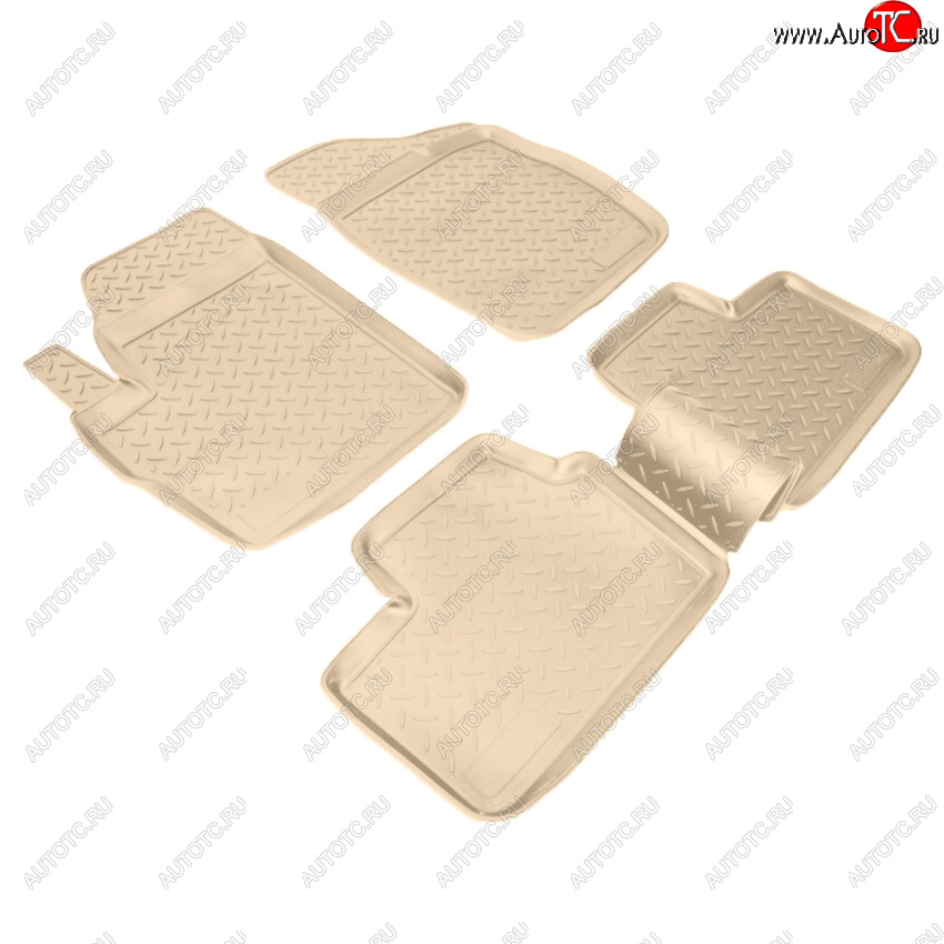 2 789 р. Коврики салона Norplast Unidec  Chery Kimo  A1 (2008-2014) хэтчбэк (Цвет: бежевый)  с доставкой в г. Кемерово