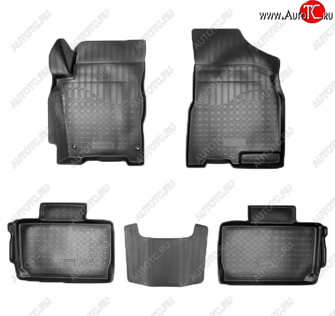 2 369 р. Коврики салонные Noplast (3D)  Chery Tiggo 2 (2017-2025) (Черные)  с доставкой в г. Кемерово