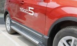 16 199 р. Пороги CT Chery Tiggo 5 (T21) дорестайлинг (2014-2017)  с доставкой в г. Кемерово. Увеличить фотографию 3