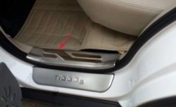 6 449 р. Внутренние накладки на порожки автомобиля СТ Chery Tiggo 5 (T21) дорестайлинг (2014-2017)  с доставкой в г. Кемерово. Увеличить фотографию 2