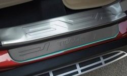 6 449 р. Внутренние накладки на порожки автомобиля СТ Chery Tiggo 5 (T21) дорестайлинг (2014-2017)  с доставкой в г. Кемерово. Увеличить фотографию 3