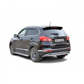 Защита заднего бампера ТехноСфера (Техно Сфера) (нержавейка, d51 mm) Chery Tiggo 5  (T21) (2017-2020) рестайлинг