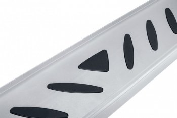 17 399 р. Пороги алюминиевые Slitkoff  Chery Tiggo 7 PRO (2019-2025) (Elite Silver)  с доставкой в г. Кемерово. Увеличить фотографию 5