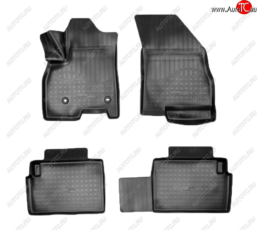 2 499 р. Коврики салона Norplast (Luxury и Elite) Chery Tiggo 7 PRO (2019-2025) (Цвет: черный)  с доставкой в г. Кемерово