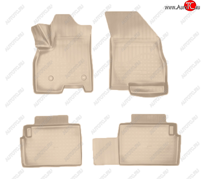 2 899 р. Коврики салона Norplast (Luxury и Elite)  Chery Tiggo 7 PRO (2019-2025) (Цвет: бежевый)  с доставкой в г. Кемерово