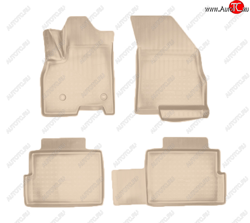 2 069 р. Коврики салона Norplast (Prestige)  Chery Tiggo 7 PRO (2019-2025) (Цвет: бежевый)  с доставкой в г. Кемерово