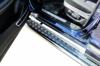 17 699 р. Защита порогов Slitkoff (Ø 57 мм, с листом) Chery Tiggo 8 (T18) рестайлинг (2019-2025)  с доставкой в г. Кемерово. Увеличить фотографию 6