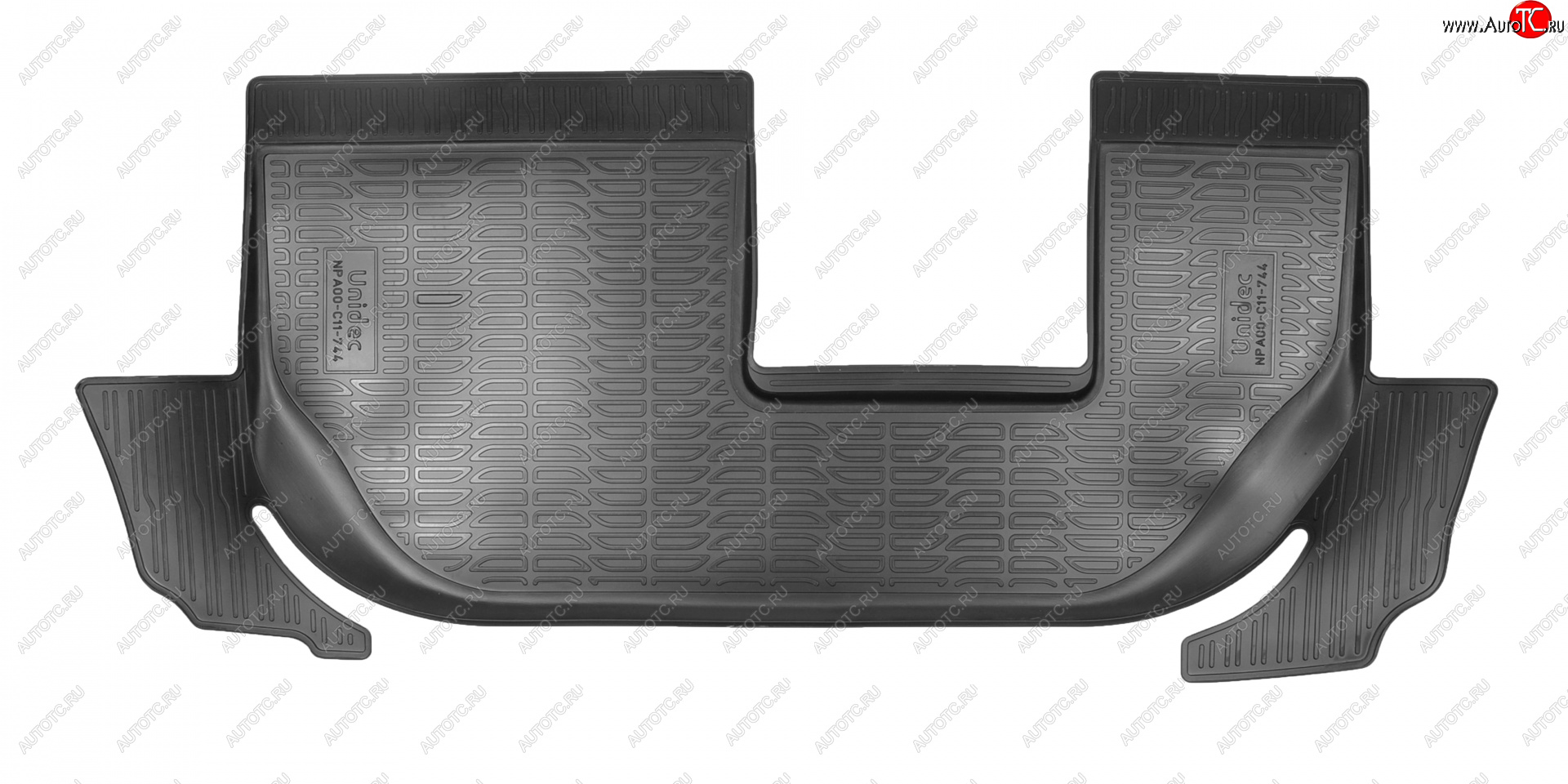 1 059 р. Коврики салона Norplast Unidec (3 ряд) Chery Tiggo 8 (T18) рестайлинг (2019-2025) (черный)  с доставкой в г. Кемерово